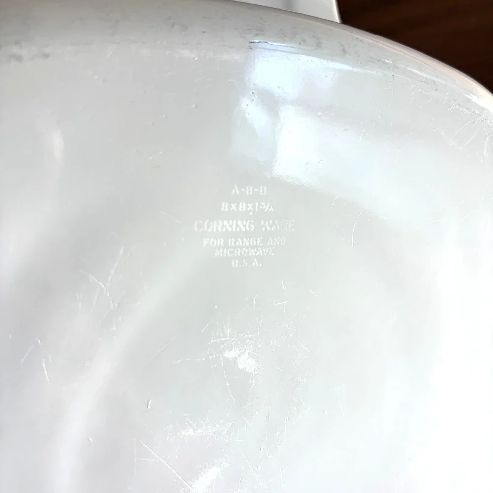 Vintage Corning Ware A-8-B L'Echalote Spice of Life Casserole Dish 8x8x1 3/4